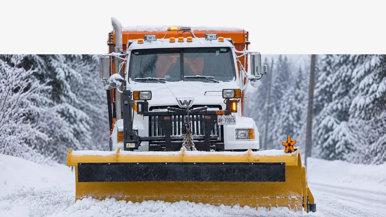 TruckMaxx snowplow on a plow truck
