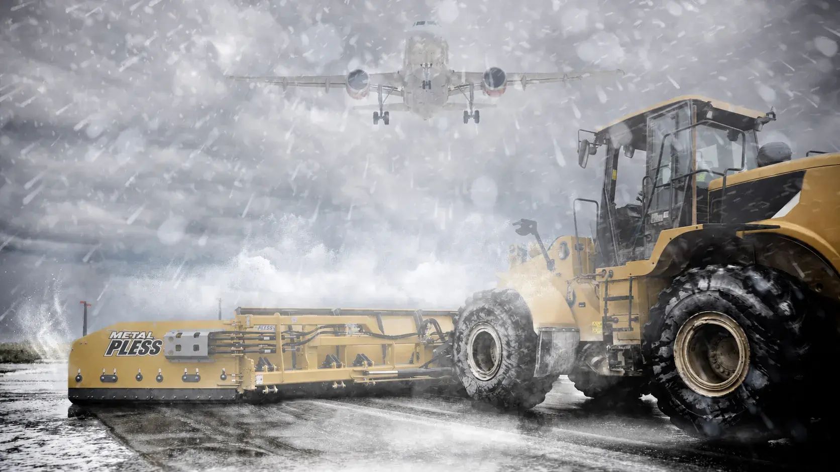 Logo On Left Side Of Snow Plow